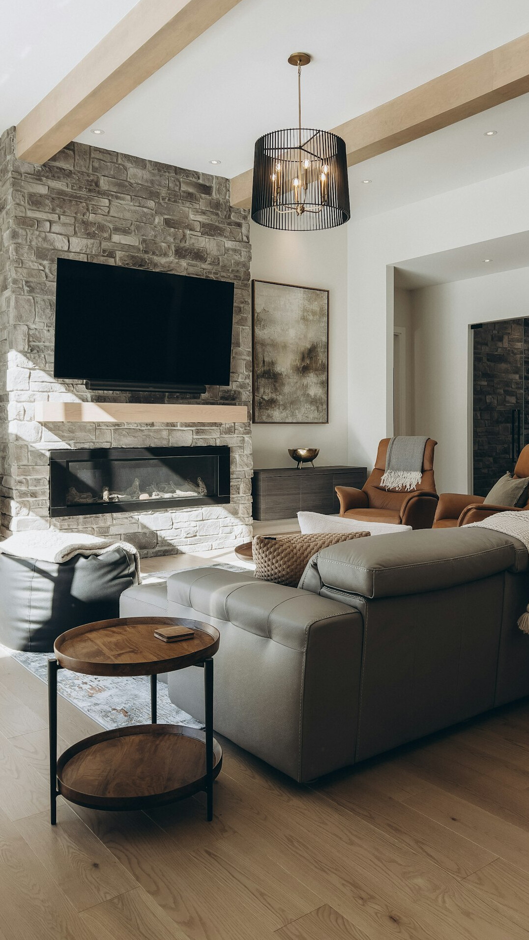 smart home devices in living room