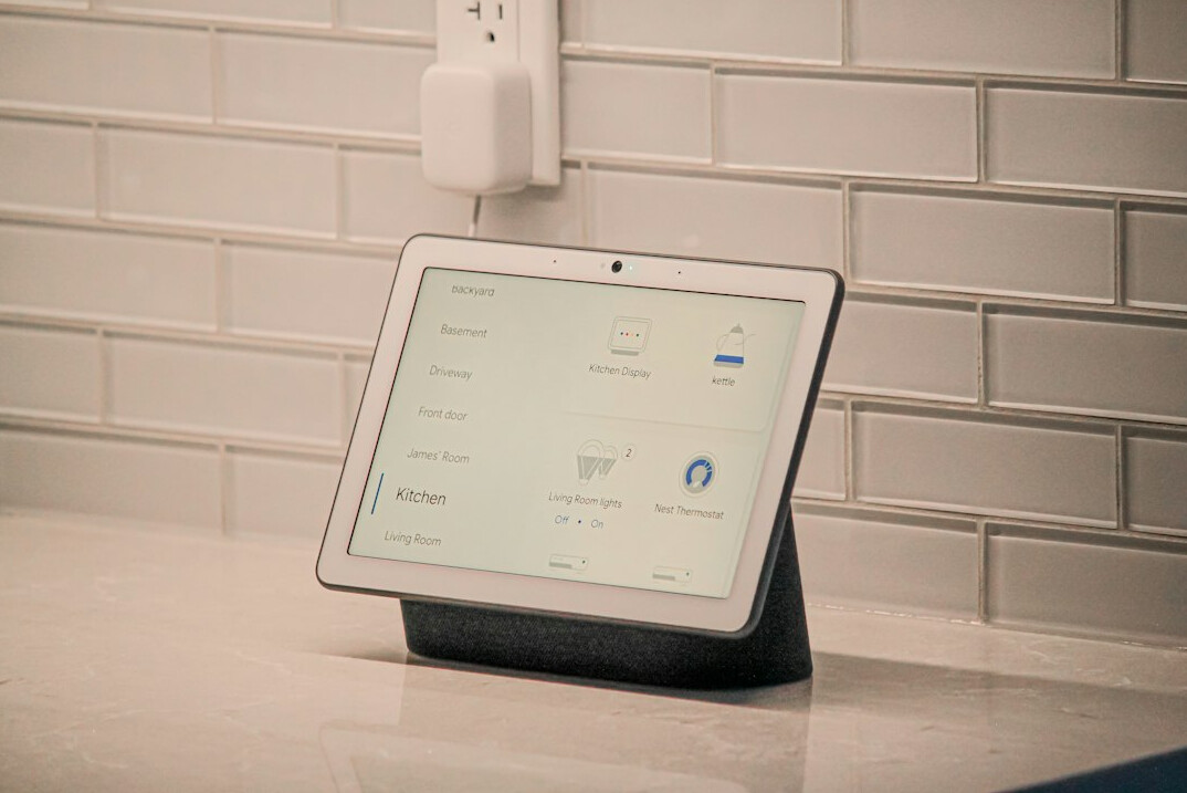 smart home hub with lights