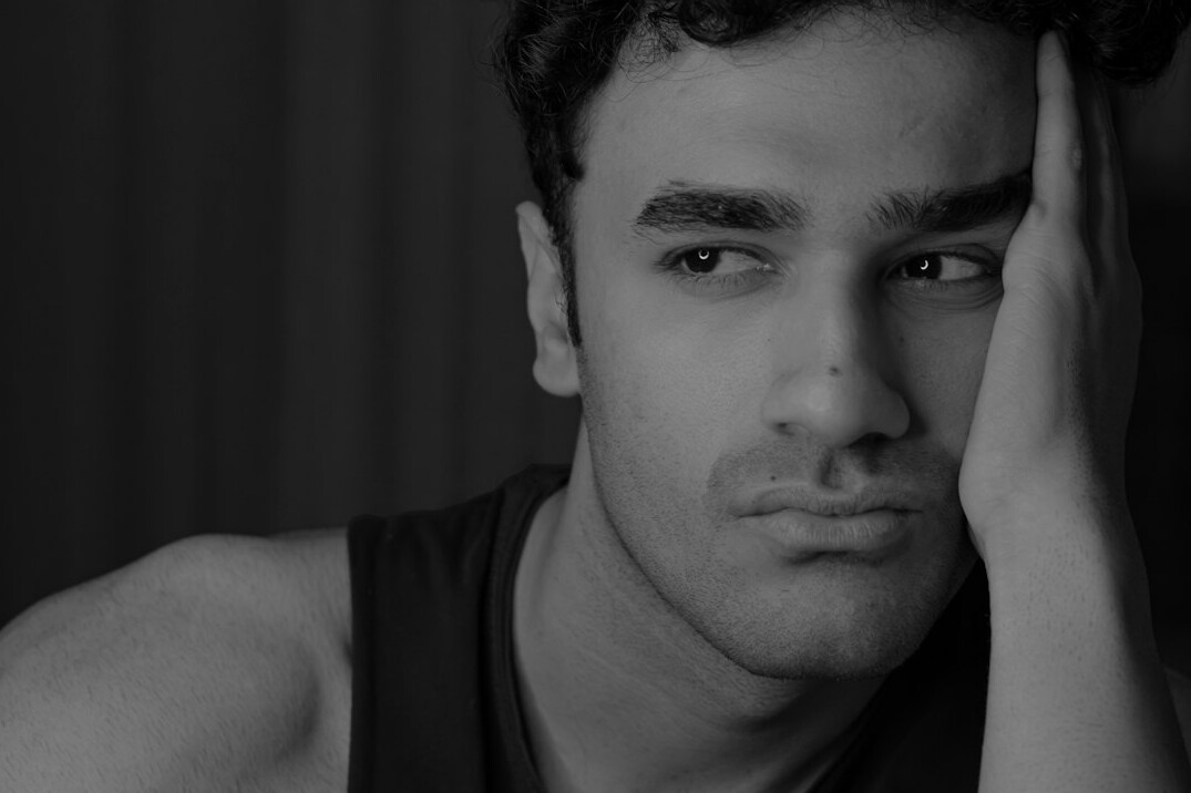 Portrait of a young man with a calm expression