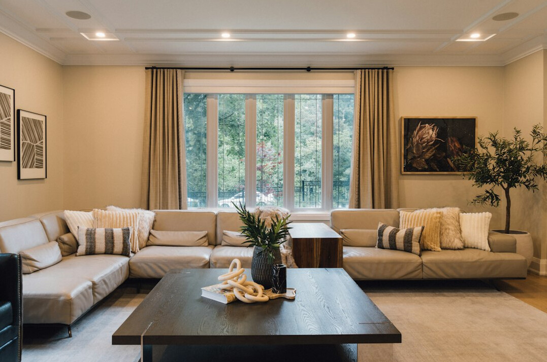 modern smart home living room