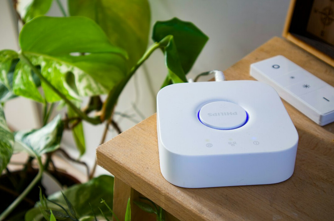smart home hub with lights