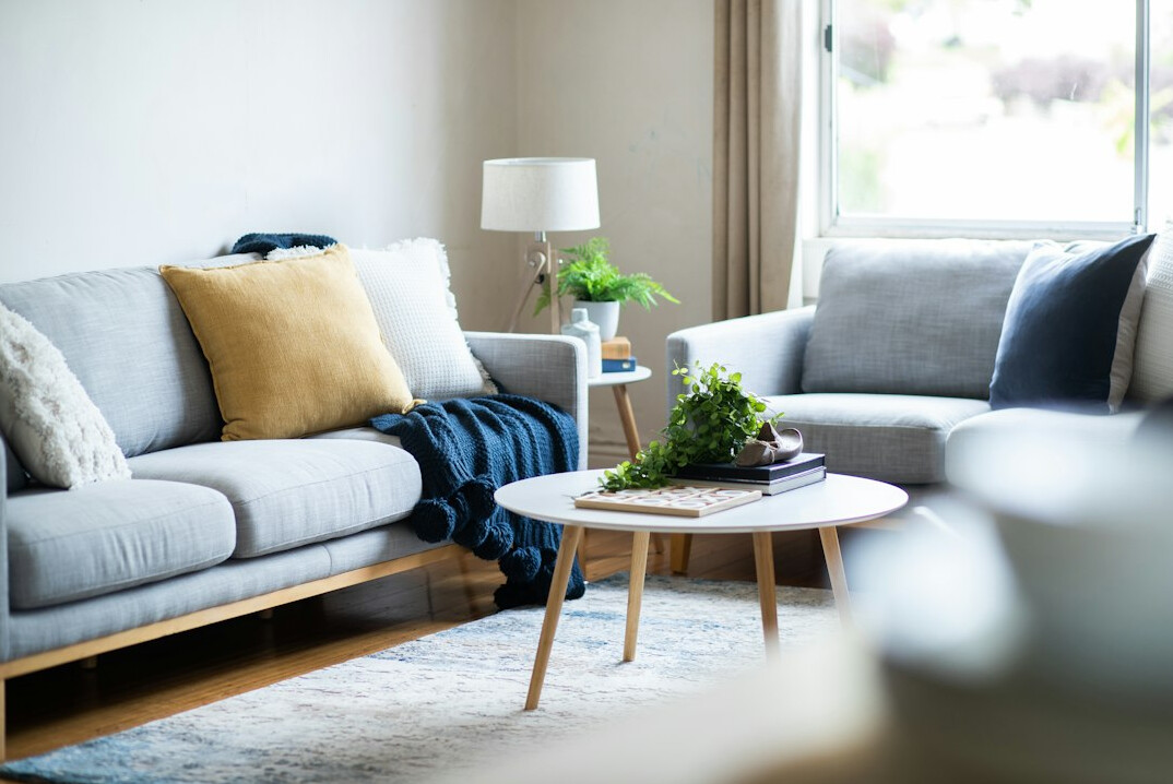 modern smart home living room