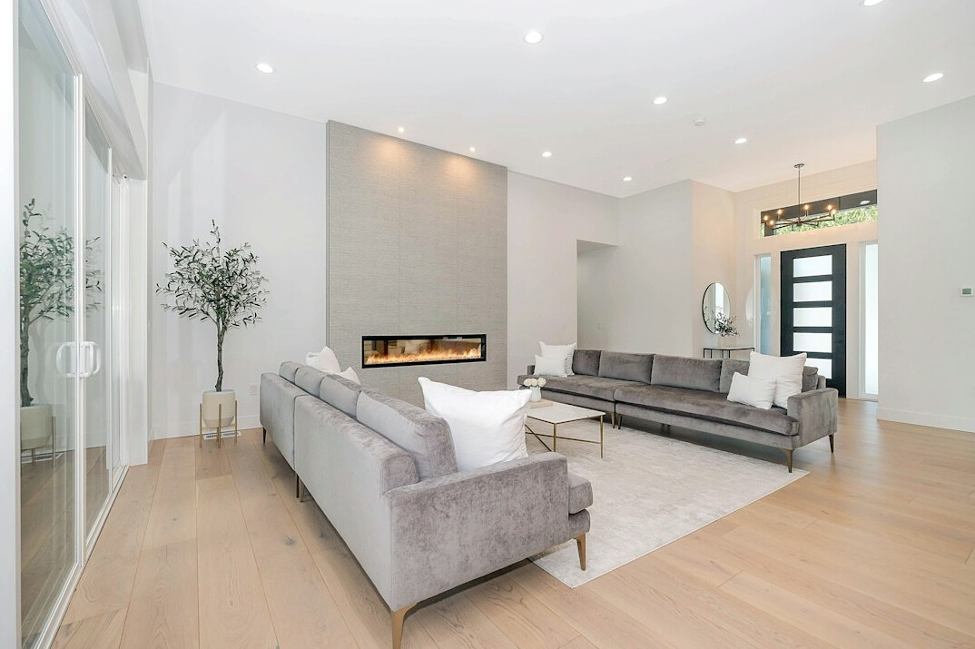 modern smart home living room